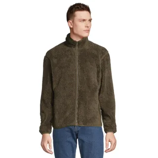SOLS - Fleecejacke für Herren/Damen Unisex, Durchgehender Reißverschluss (Army-Grün)