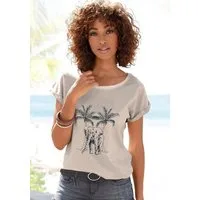 Vivance T-Shirt mit modischem Frontdruck aus weicher Baumwoll-Qualität