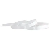 Creativery Satinband, Satinband 12mm x 25m Rolle Weiß