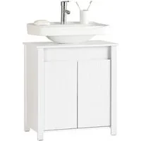 SoBuy Waschbeckenunterschrank BZR101 Badschrank Waschtisch Badezimmerschrank Unterschrank Badmöbel