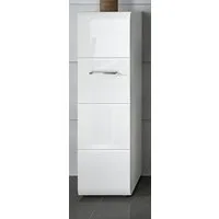 Inn.Furn Badkommode Cover (Badschrank in weiß Hochglanz, Midischrank 30 x 109 cm), stehend oder als Hängeschrank