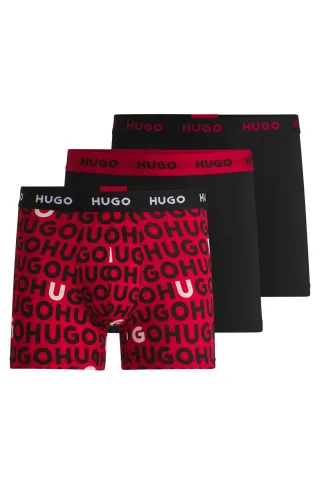 HUGO RED Menswear - BOXERBR TRPLT DESIGN patterned - Gr. - S