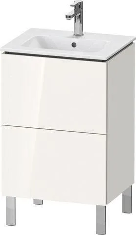 Duravit L-Cube Waschtischunterbau bodenstehend Weiß Hochglanz 520x421x704 mm - LC667108585 LC667108585