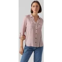 Vero Moda Hemdbluse VMBUMPY L/S SHIRT NEW WVN GA NOOS Viskose, regular fit