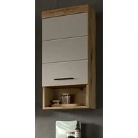 Inn.Furn Hängeschrank Shawn (Badschrank in Eiche und Sand / Kaschmir, 37 x 79 cm) mit 3 Fächern