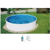 KONIFERA Rundpool Usedom I inkl. Leiter & Einhängefilter (Set, 3-tlg), in verschiedenen Größen erhältlich