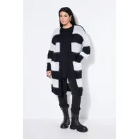 Studio Untold Strickjacke Long-Strickjacke offene Form Blockstreifen