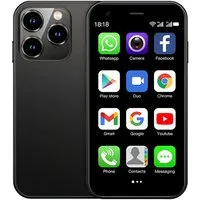 Athlix SERVO 15SE Mini Smartphone Dual SIM 3G WCDMA Android Kinder Rentner Smartphone (DUAL-SIM, nur 66g, 3,0 Zoll)