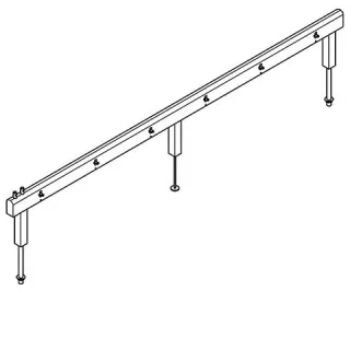 KWC Aquarotter Armatureneinh., Edst., doppelreihig, 12 Waschplätze, 3600 mm, Wasserans oben, 2030072 2030072297