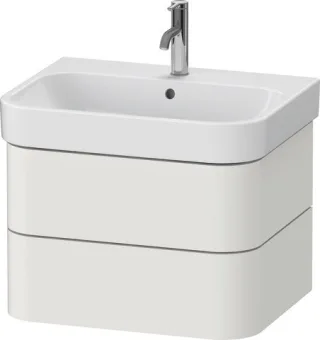 Duravit Happy D.2 Plus Waschtischunterbau wandhängend Nordic Weiß Seidenmatt 625x490x415 mm - HP4386 HP4386039390000