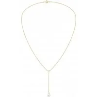 ALEXANDER YORK Kette mit Anhänger Y-Design PERLE in Gold, 925 Sterling Silber