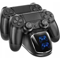 RACEL Konsolen-Dockingstation PS4 Controller Ladestation Dual Charger mit USB Kabel, (1 St), praktisch, schnell