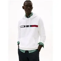 Tommy Hilfiger Kapuzensweatshirt HILFIGER CHEST INSERT unifarben, casual, regular fit, Baumwollmix, Kapuze