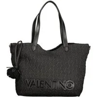 Valentino Umhängetasche, Elegante schwarze Damentasche: vielseitig, mit Schultergurten und Deta