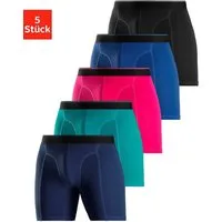 AUTHENTIC LE JOGGER Langer Boxer (Packung, 5-St) mit zweifarbigem Webbund und längerem Bein
