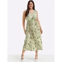 Sheego Etuikleid Jersey-Kleid Ärmellos