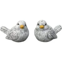 Stone and Style Gartenfigur Frostfeste Steinfiguren 2er-Set Vogel Bert Berta