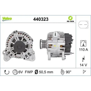Valeo Lichtmaschine Audi Seat Skoda VW 440323