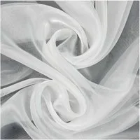 maDDma Stoff Organza Tüll Kostümstoff Chiffon Floristik 1 x 1,4 m Meterware, weiß