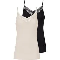Mey Unterhemd 2er Pack Amour (Spar-Set, 2-St) Spaghetti Top - Luxuriöser Glanz und weiche Haptik