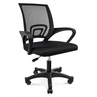 JuMi Drehstuhl, Schwarz, Kunststoff, 64x91x54 cm, Arbeitszimmer, Bürostühle, Drehstühle