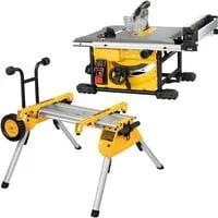 Tischkreissäge DWE7485RS, 210mm, mit Untergestell gelb/schwarz, 1.850 Watt