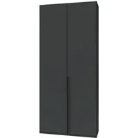 Wimex Kleiderschrank Mugano,in 5 Breiten,2 Höhen,2 Tiefen, viele Farben, Made in Germany (in Basic oder Premium Ausstattung) mit langen Griffen aus Metall, mit oder ohne Spiegel