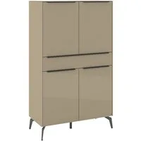 set one by Musterring Highboard Reno (1 St), Mit Winkelfuß in diversen Farben, 155 cm Höhe & Farbauswahl