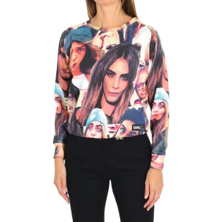 Langärmeliges Damen Sweatshirt mit Rundhalsausschnitt 15S2LJ24