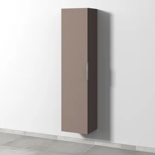 Sanipa 3way Hochschrank mit 1 Tür, Taupe-Matt UP1101T