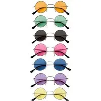 Maskworld Hippie-Kostüm Hippie Brille in verschiedenen Farben, Peace, Love and hippe Hippie-Brille!
