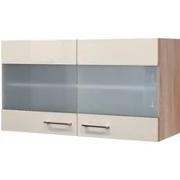 Flex-Well Glashängeschrank Nepal (B x H x T) 100 x 54,8 x 32 cm, mit Stollenglastüren