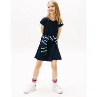 Tommy Hilfiger Jerseykleid SPACER INTERLOCK DRESS für Kinder bis 16 Jahre, mit Logoschriftzug