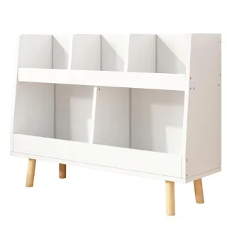 Bücherregal,, Weiß, Holzwerkstoff, 60x80x25 cm, Kinder- & Jugendzimmer, Kindermöbel, Kinderregale