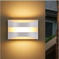 ZMH LED Wandleuchte Wandlampe Innen Modern Design 3000K Warmweiß, LED fest integriert