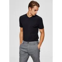 Selected V-Shirt SLHNEWPIMA SS V-NECK TEE B NOOS
