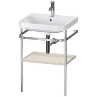 Duravit Happy D.2 Plus c-shaped Set mit Metallkonsole Taupe Supermatt 575x490x850 mm - HP4835O8383 HP4835O8383