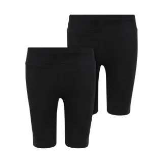 Urban Classics - Radlershorts 2er-Pack für Mädchen (Schwarz)