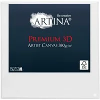 Artina Keilrahmen Keilrahmen Leinwand Premium 3D, 24x30cm, 380 g/m², verzugsfrei,3-fach weiß vorgrundiert,Premium Qualität, 100% Baumwolle