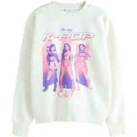 Next Sweater Rundhalssweatshirt mit Grafik, Kpop (1-tlg)