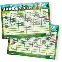 itenga Schülerkalender itenga Stundenplan Blockgame PIXEL einseitig abwischbar DIN A4