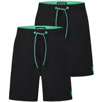 riverso Badeshorts Herren Badehose RIVDavid Regular Fit (2-St) Sportshorts mit Kordelzug