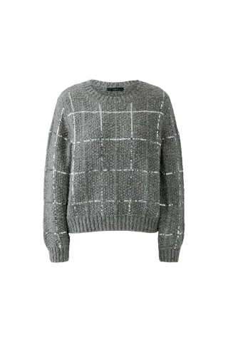 Oui - Pullover steel grey - Gr. - 36