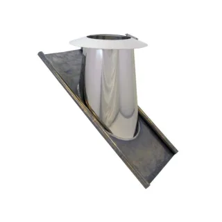 Bertrams Dw Dacheindichtung 22DE45VA400 30°-45°, Ø 400 mm, VA/Bleiflansch, mit Regenkragen
