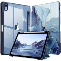 Fintie Tablet-Hülle für iPad 11 Generation 11 Zoll 2025 (A16), iPad 10 Generation 2022 10.9 Zoll, mit Stifthalter, Stoßfeste Hybrid Hülle mit transparenter Hartschale