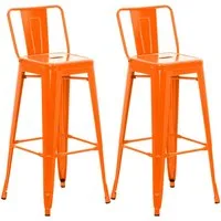 CLP Barhocker Mason (Set, 2 St., 2er), aus Metall mit Fußstütze