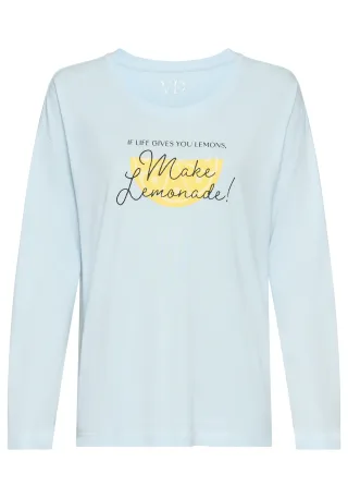 LASCANA - Vivance Dreams VD Longsleeve blue - Gr. - 42