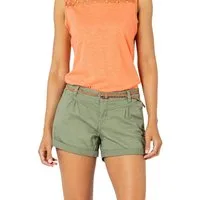 SUBLEVEL Chinoshorts Damen Stretch-Shorts mit Flechtgürtel Sommerhose, Bermudashorts, kurze Chinohose