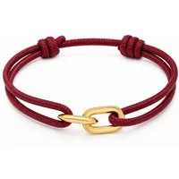 Made by Nami Armband Surfer Segeltau Armband Handgemacht Rot, Maritimes Minimalistisches Armband 100% Wasserfest & verstellbar