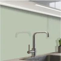 KitchenYeah Küchenrückwand Muster selbstklebend (keine Folie) Mintgrün - Unifarben, (1-tlg), Spritzschutz, Küche, Rückwand, Küchenwand, Küchenfront, 30x20 cm